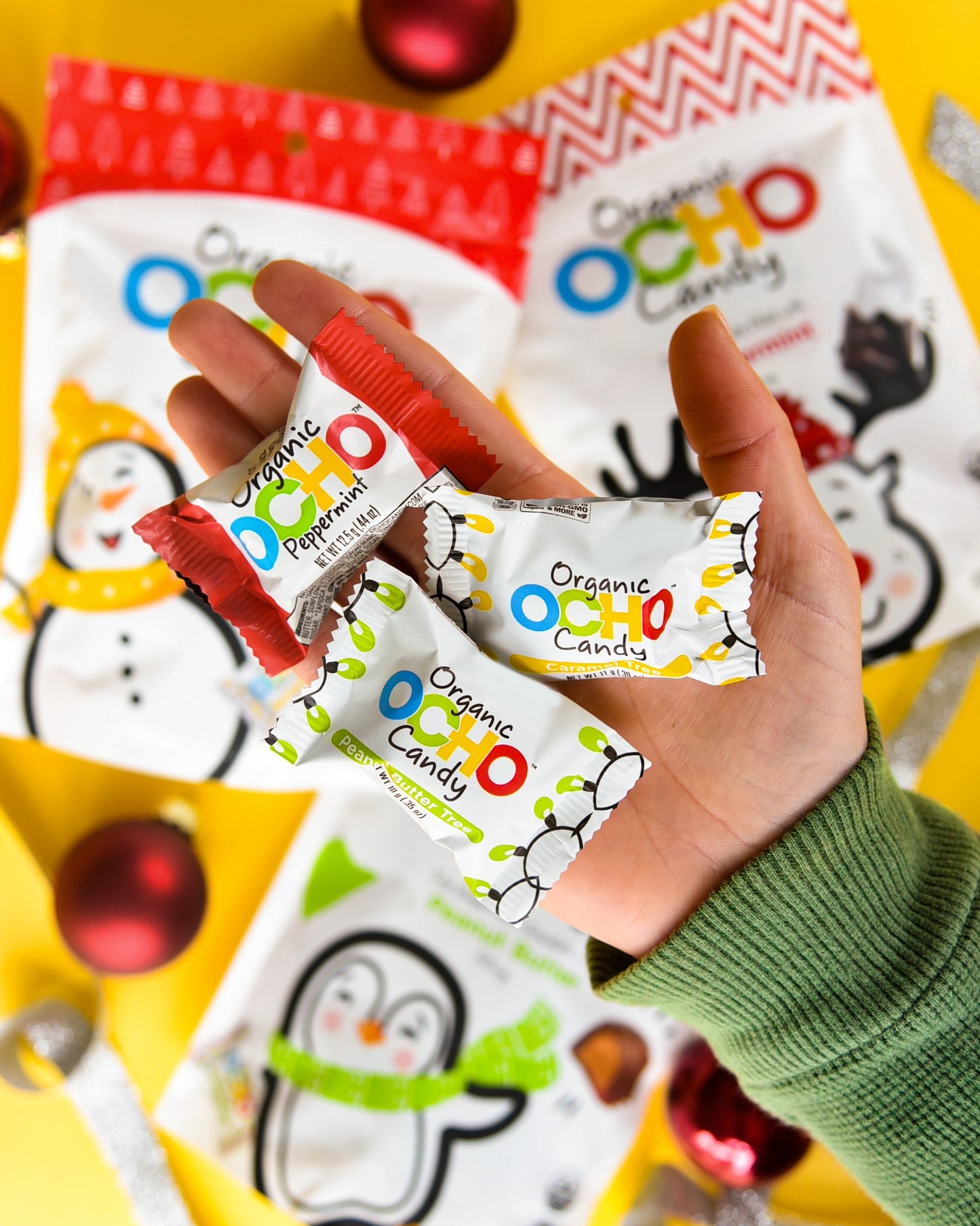 Organic Christmas Dark Chocolate Peppermint Minis Pouch - 50% off!