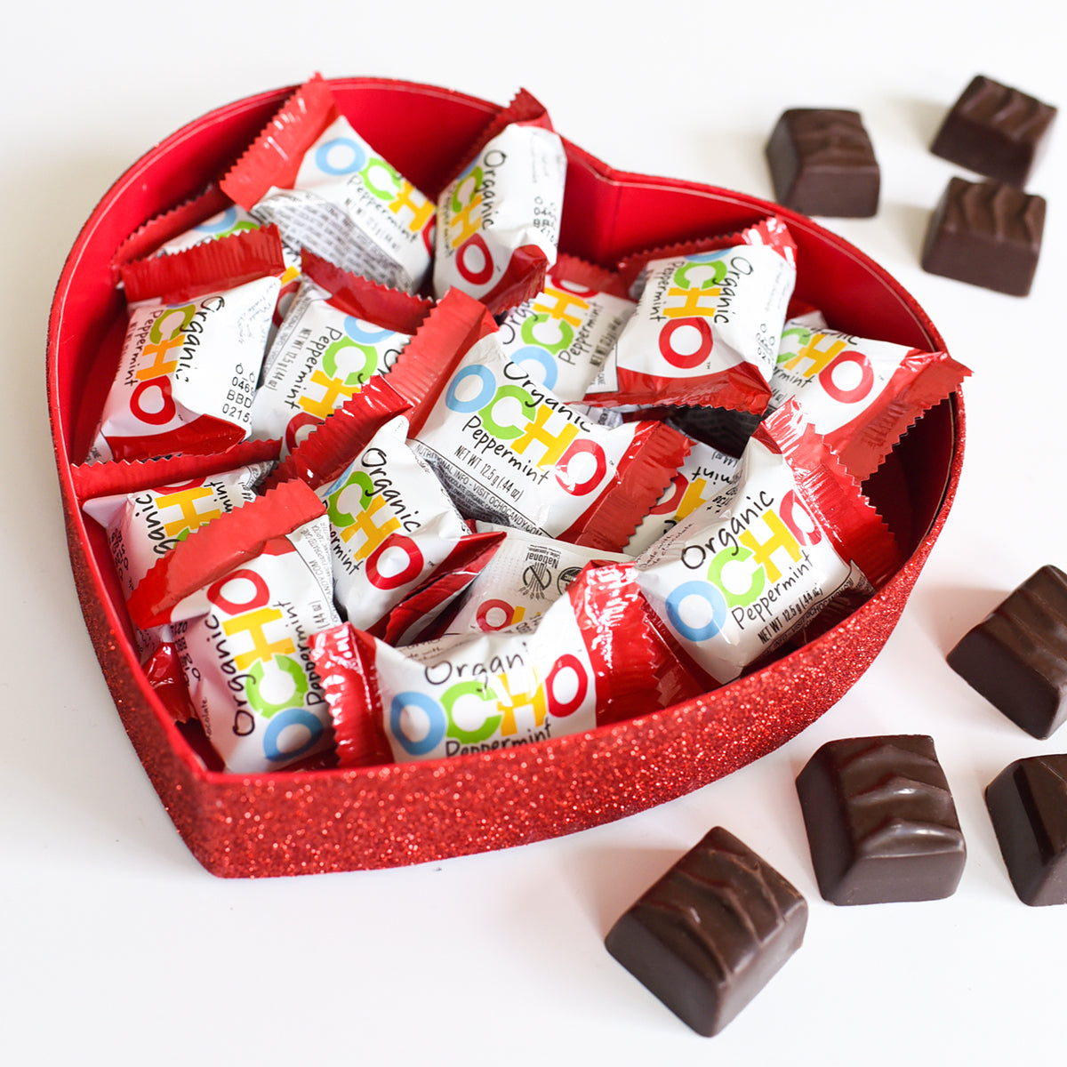 Organic Dark Chocolate Peppermint Minis Pouch