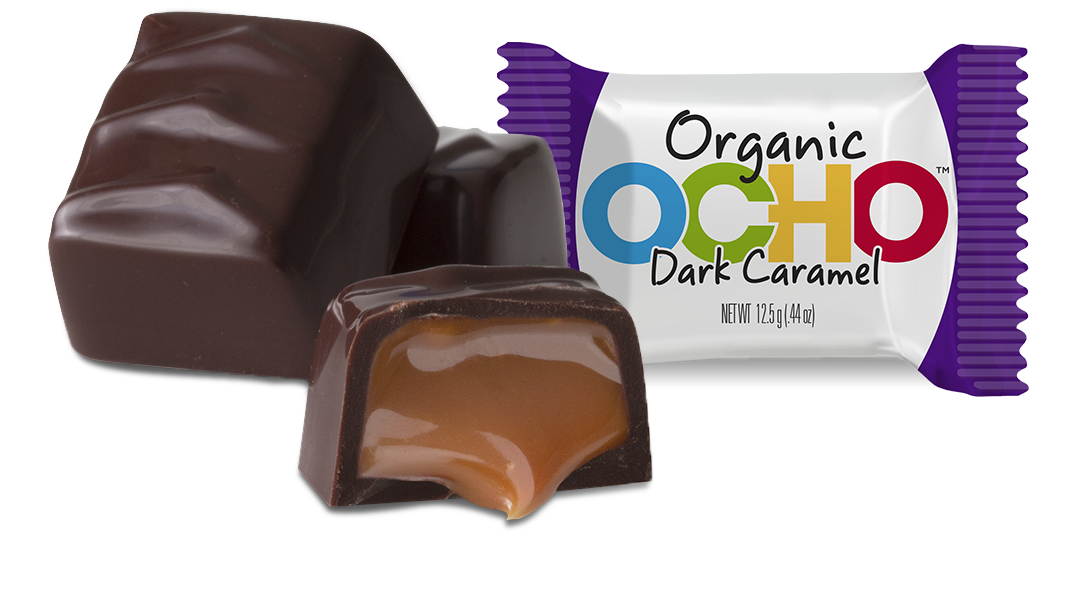 Organic Dark Chocolate Caramel Minis Pouch