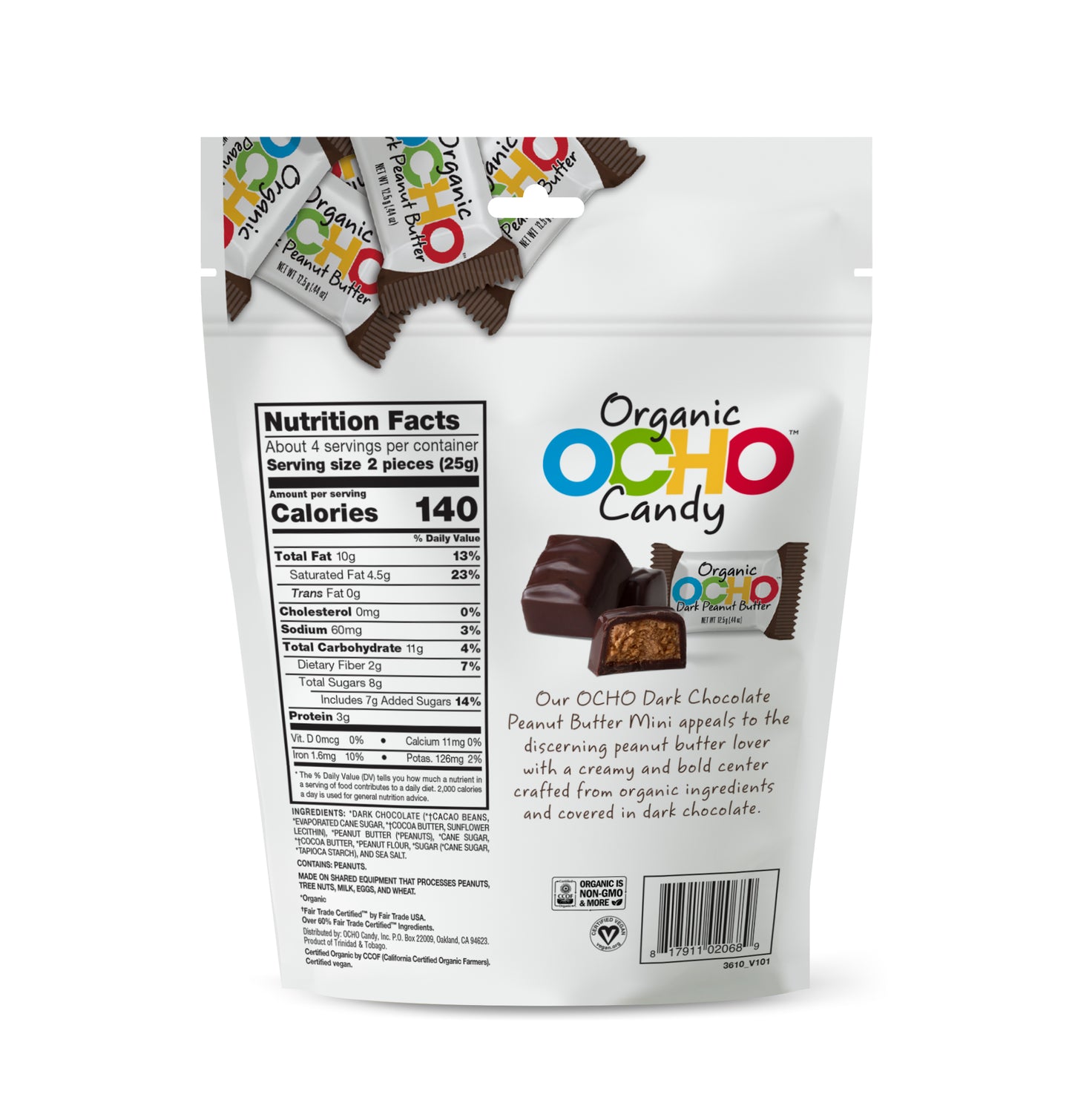 OCHO Organic 1.5lb Certified Vegan Variety Minis Bag