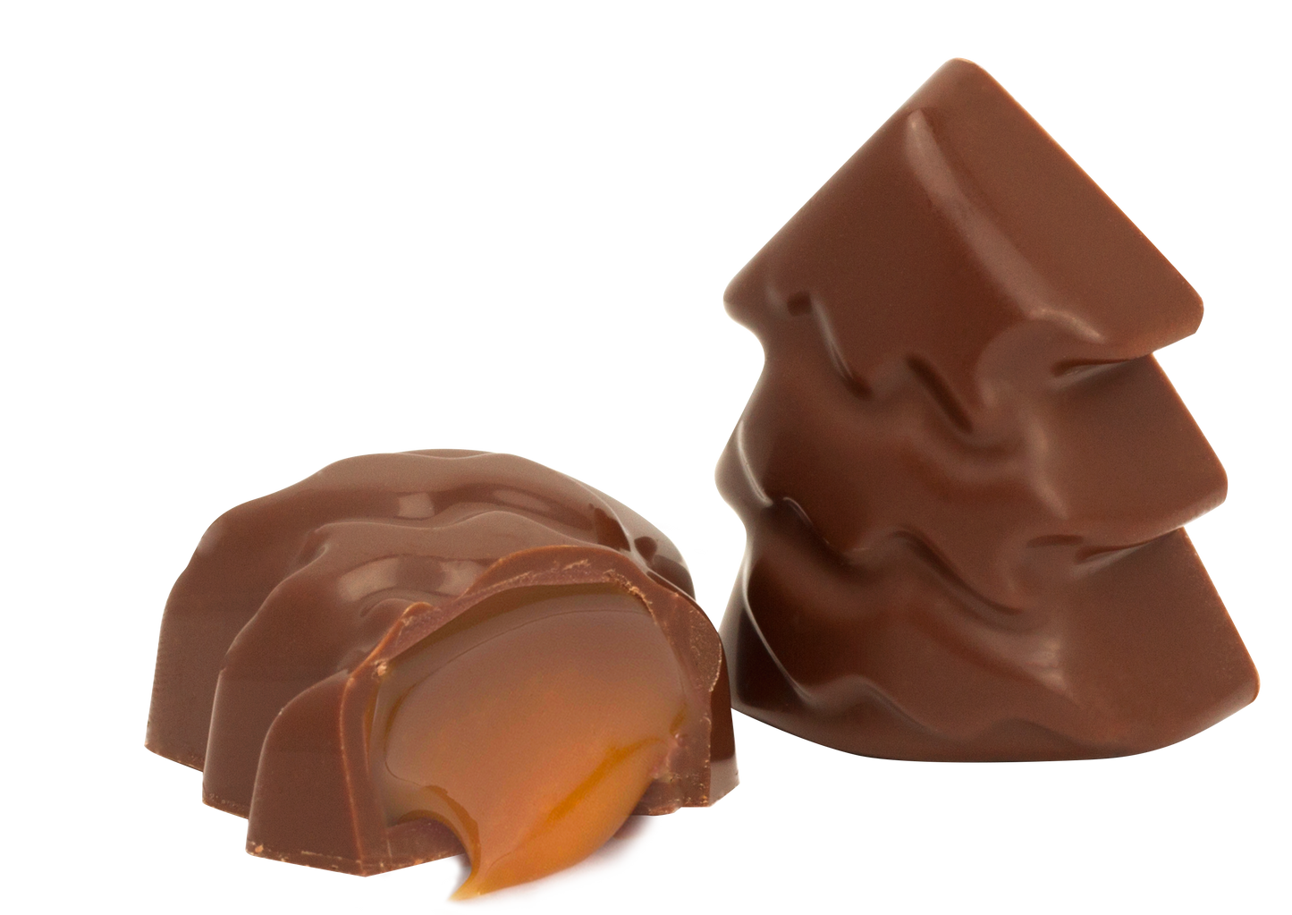 Organic Christmas Milk Chocolate Caramel Trees Pouch - 50% off!