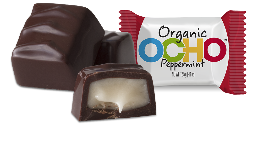 Organic Dark Chocolate Peppermint Minis Pouch