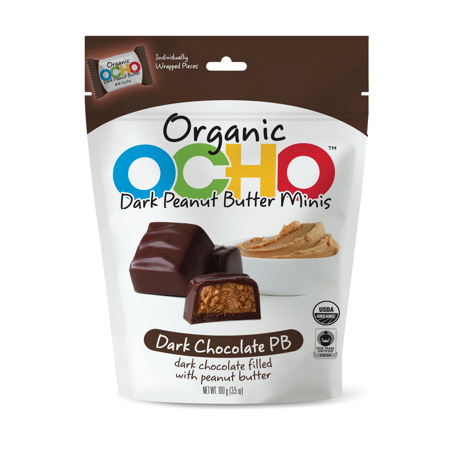 Organic Dark Chocolate Peanut Butter Minis Pouch