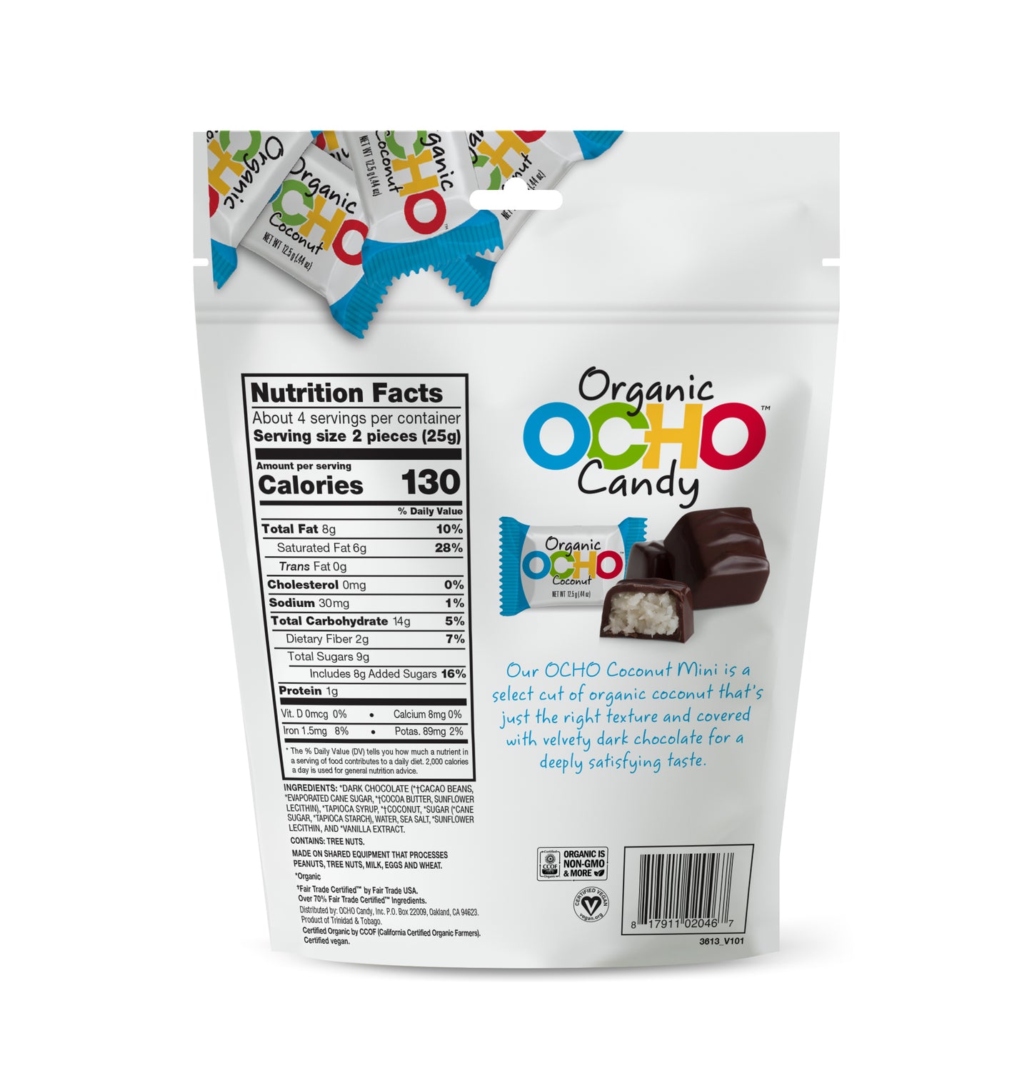 OCHO Organic 1.5lb Certified Vegan Variety Minis Bag