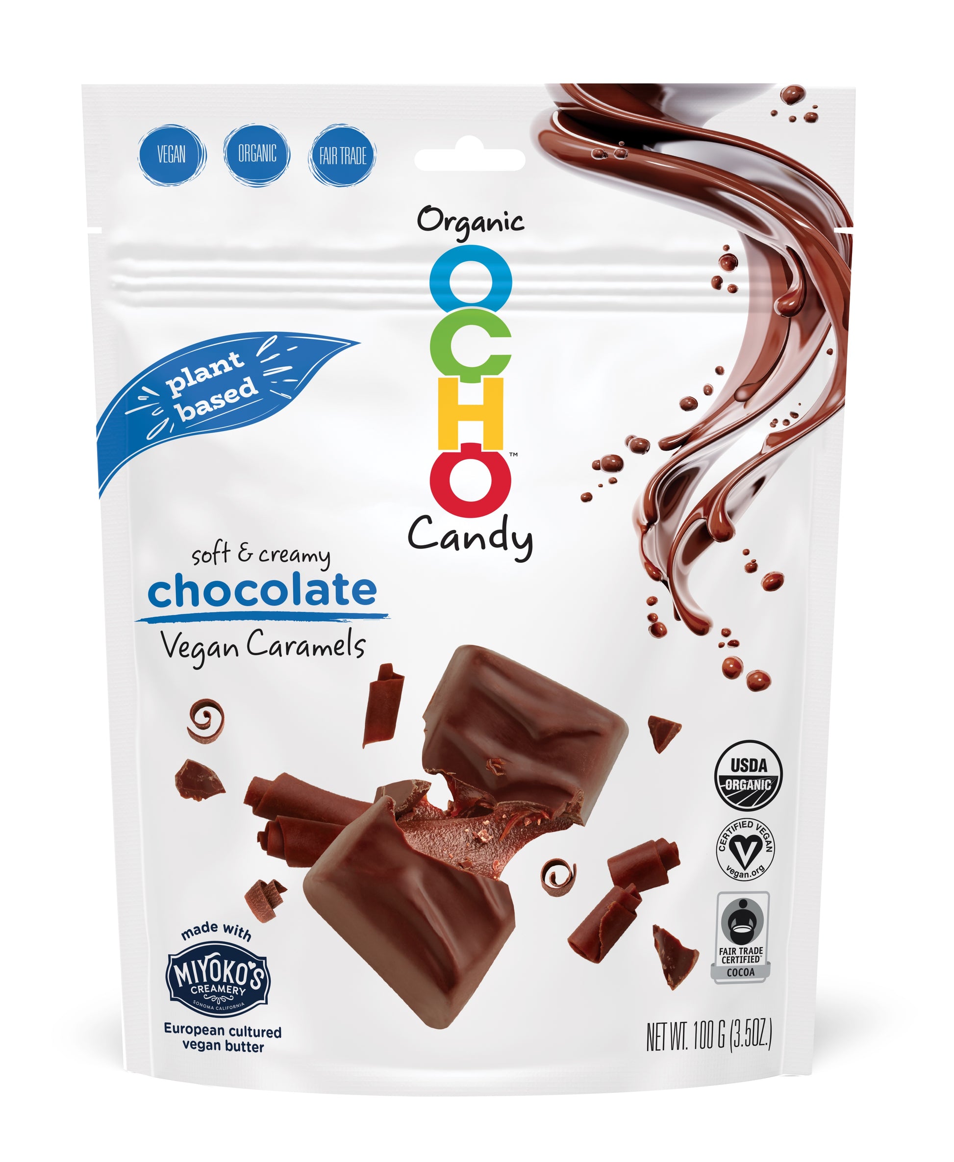 Organic Chocolate Plant-Based Caramel Minis Pouch – OCHO Organic